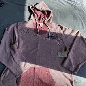 Women's U.S. Vintage XL Hooded Sweatshirt Longboat Key faded red NWT